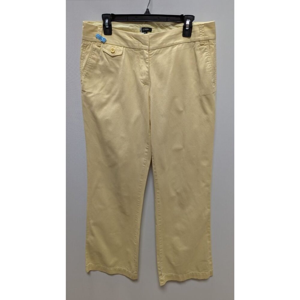 J.Crew Yellow Cotton Casual "City Fit" Pants